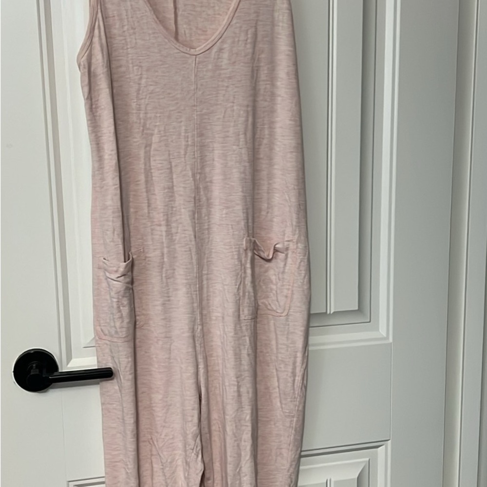 Smash and teas Pink Sleeveless romper with Pockets